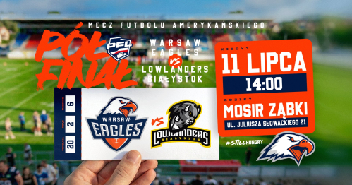Futbol Amerykański: Warsaw Eagles vs Lowlanders Białystok