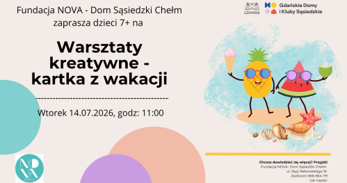 Warsztaty kreatywne - kartka z wakacji