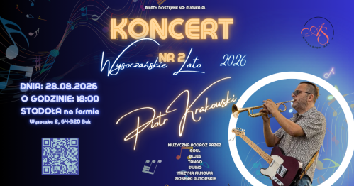 Wysoczańskie Lato: Piotr Krakowski w muzycznej podróży od jazzu po muzykę filmową