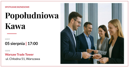 Spotkanie kawowe przedsiębiorców, 05.08.2026