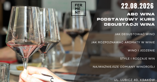 ABC wina - podstawowy kurs degustacji win (sierpień 2026)