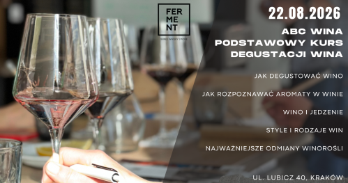 ABC wina - podstawowy kurs degustacji win (sierpień 2026)