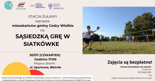 Sąsiedzka gra w siatkówkę