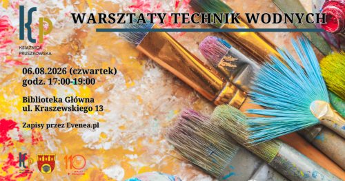 Warsztaty technik wodnych z Ewą Gronostajską w Książnicy Pruszkowskiej!  - część III