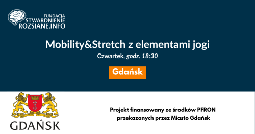 Mobility&Stretch z elementami jogi - zajęcia w Gdańsku dla osób z chorobami neurologicznymi (20.08.2026, godz. 18:30)