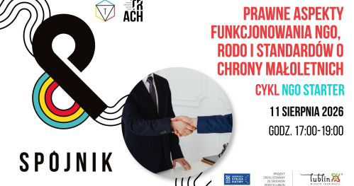 Prawne aspekty funkcjonowania NGO, RODO i standardów ochrony małoletnich - NGO STARTER