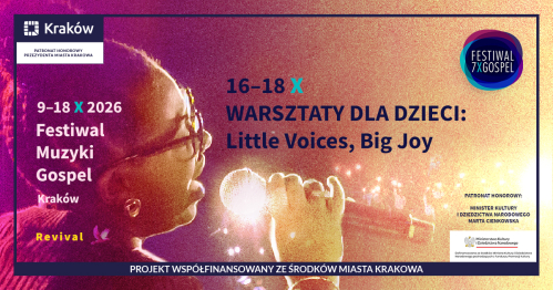 WARSZTATY DLA DZIECI: Little Voices, Big Joy | Festiwal 7xGospel