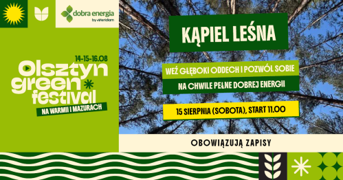 Kąpiel leśna na Olsztyn Green Festival