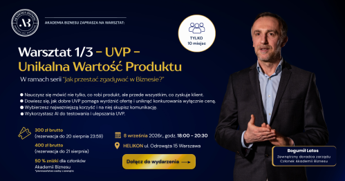 Zdefiniuj i wzmocnij Unikalną Wartość (UVP) swojego produktu.