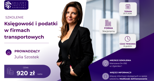 Księgowość i podatki w firmach transportowych