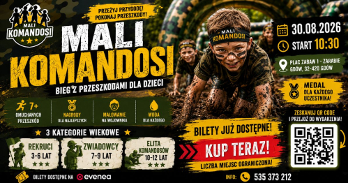 Bieg z przeszkodami dla dzieci GDÓW - MALI KOMANDOSI