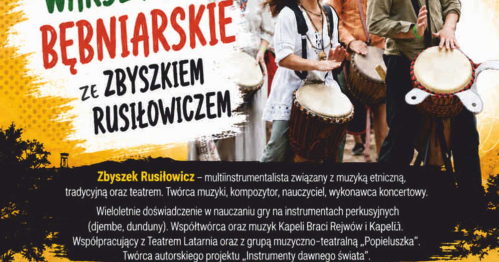 Warsztaty bębniarskie podczas 15. Reggae Day w Wasilkowie