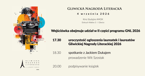 Gala wręczenia Gliwickiej Nagrody Literackiej 2026, część II