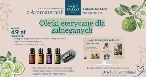 Warsztat online - Olejki eteryczne dla zabieganych