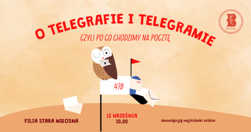 "O telegrafie i telegramie, czyli po co chodzimy na pocztę" spotkanie dla rodzin w bibliotece w Starej Miłosnej