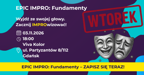 EPIC IMPRO: Fundamenty. Grupa Podstawowa WTOREK 03.11.2026