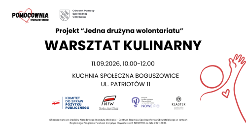 Warsztat kulinarny zero waste - Kuchnia społeczna Boguszowice