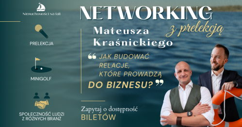 🏡 Nieruchomości na Fali ⛵🌊 - NETWORKING, MINIGOLF i prelekcja Mateusza Kraśnickiego