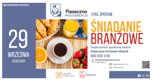 Śniadanie branżowe dla przedsiębiorców z Piaseczna