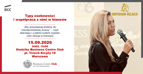 Typy osobowości i współpraca z nimi w biznesie - warsztaty