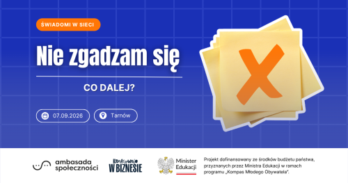 Nie zgadzam się. Co dalej? | Darmowy warsztat dla młodzieży