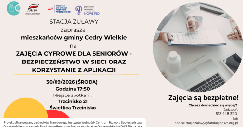 Zajęcia cyfrowe dla seniorów