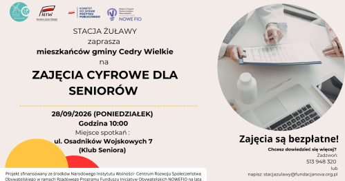Zajęcia cyfrowe dla seniorów