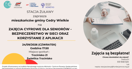 Zajęcia cyfrowe dla seniorów