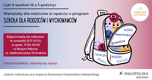 Cykl warsztatów dla rodziców