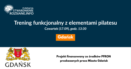 Trening funkcjonalny z elementami pilatesu - zajęcia w Gdańsku dla osób z chorobami neurologicznymi (17.09.2026, godz. 13:30)