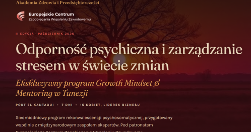 ODPORNOŚĆ PSYCHICZNA I ZARZĄDZANIE STRESEM W ŚWIECIE ZMIAN - SPOTKANIE INFORMACYJNE