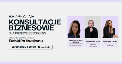 AI, marketing i prawo w firmie | Bezpłatne konsultacje 1:1