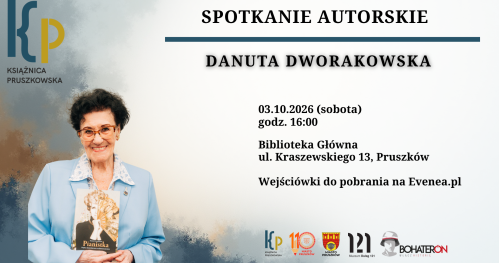 Spotkanie autorskie z Danutą Dworakowską w Bibliotece Głównej.