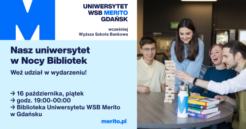 Noc Bibliotek z Biblioteką UWSB Merito w Gdańsku