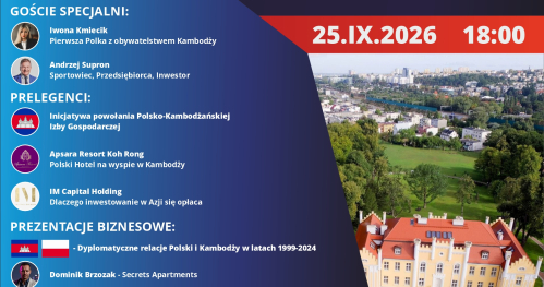 Ostatni Bilet - Polsko - Kambodżański Wieczór Biznesowy Hotel Quadrille 25.IX.2026
