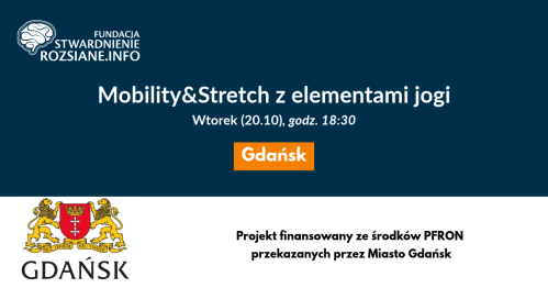 Mobility&Stretch z elementami jogi - zajęcia w Gdańsku dla osób z chorobami neurologicznymi (20.10.2026, godz. 18:30)