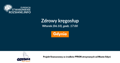 Zdrowy kręgosłup - zajęcia w Gdyni dla osób z chorobami neurologicznymi, prowadzi Paulina Czech (06.10.2026, godz. 17:00)