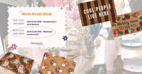 Girls Craft Club - Malowane wycieraczki