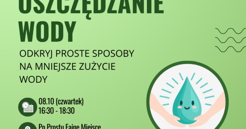 Zielona Sztafeta-Warsztat oszczędzania wody