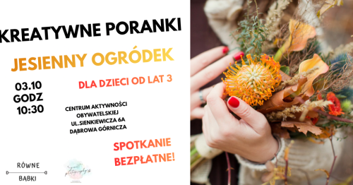 KREATYWNE PORANKI - JESIENNY OGRÓDEK