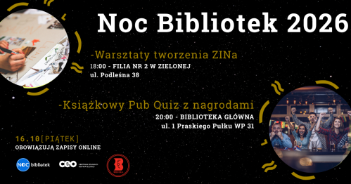 Noc bibliotek 2026 w Wesołej