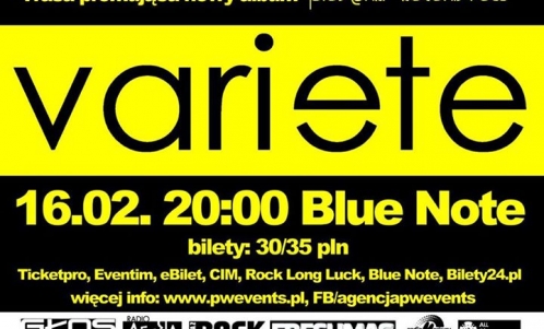 VARIETE | 16.02 | BLUE NOTE | POZNAŃ