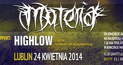 MATERIA w Lublinie! + Highlow / after- HELL'O ROCK