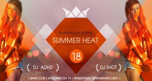 Piątek - SUMMER HEAT -  temperatura rośnie!!!