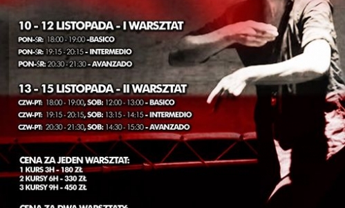 Warsztaty Flamenco z Ricardo Rubio! 10-15 listopada!