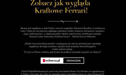 Zobacz pierwszy browar we WRCLW!