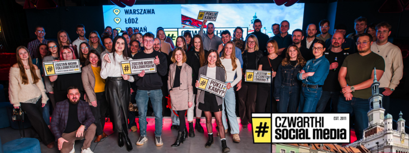 Czwartek Social Media w Poznaniu - zdjęcie grupowe społeczności 
